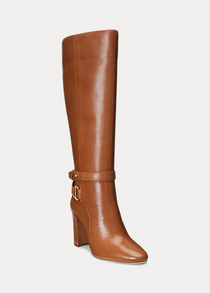 Makenna Burnished Leather Riding Boot | Ralph Lauren (UK)