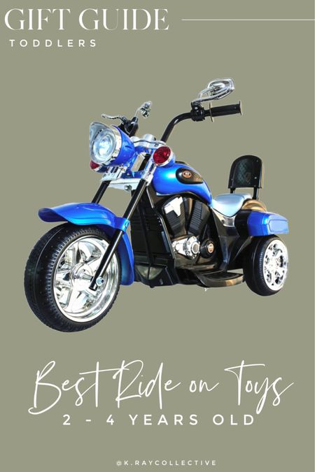 The coolest ride on motorcycle for toddlers ages 2-4 years old.  Comes in 4 colors and is currently on sale!  Were getting this for my son to be 3 year old.

Power wheels | electric motorcycle | kids motorcycle | toddler gifts | best ride on toys | toddler motorcycle

#BestRightOnToys #ToddlerMotorcycle #KidsRideOnToys #ToddlerOnToys #GiftsForToddlers #ToddlerGifts 

#LTKGiftGuide #LTKkids #LTKHoliday