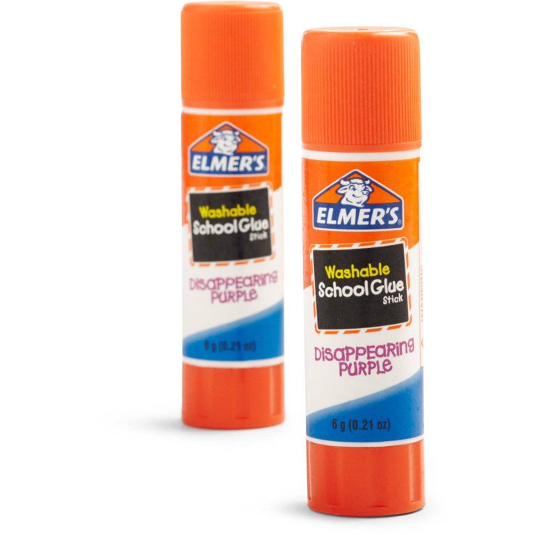Elmer's Disappearing Purple Washable School Glue Sticks, 2 Count | Walmart (US)