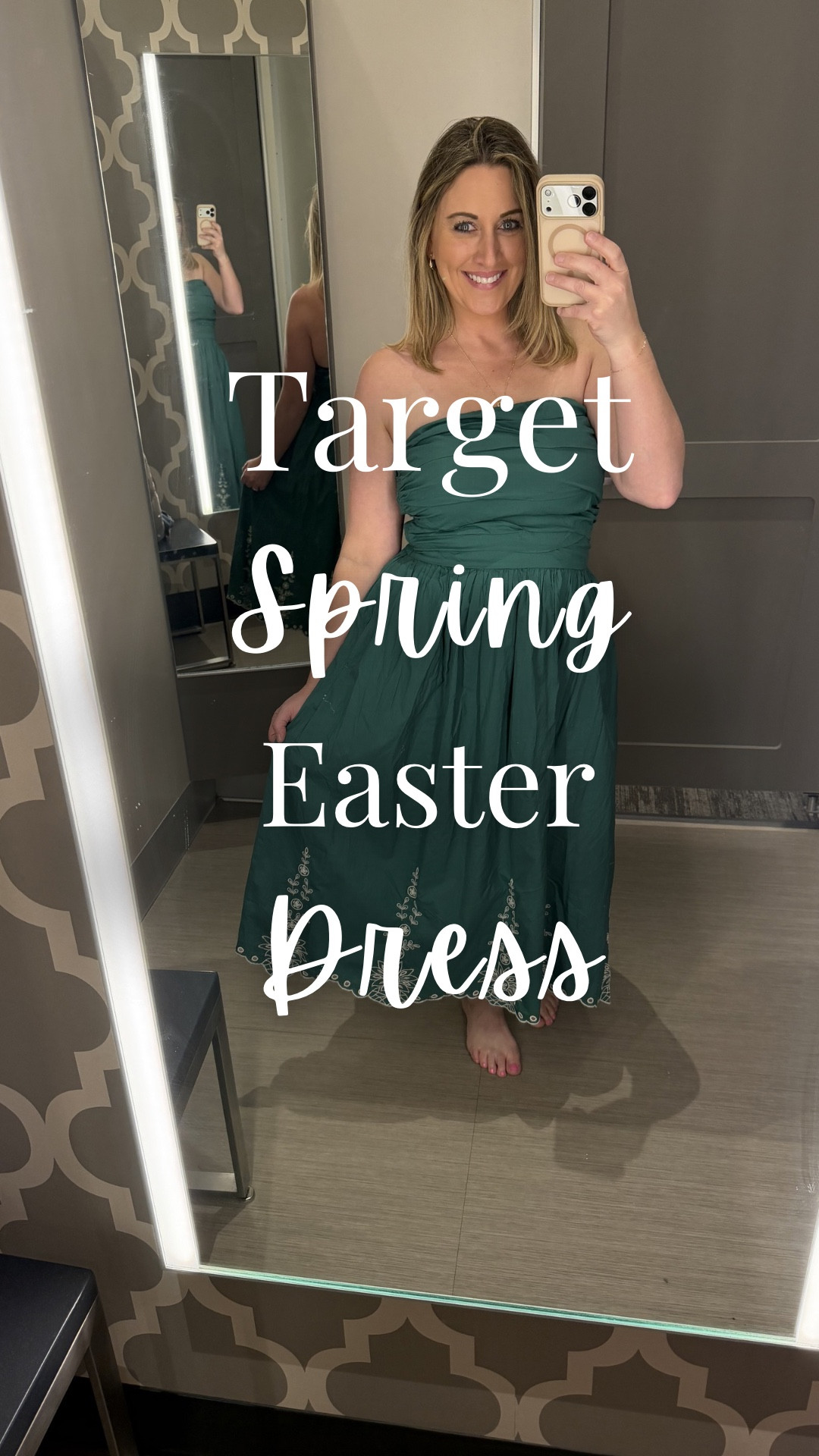 Target has some really cute spring dresses right now and I found three that are easy to style for everyday, church, vacations, or summer events.

The pink floral maxi dress has the cutest smocked top and a flowy skirt that’s super comfortable but still looks put together.

The black two-piece set is actually a bubble hem tank and tiered skirt sold separately, but together they look just like a dress. I love that you can mix and match both pieces with other outfits too.

And the green strapless midi dress is such a fun summer piece. The fitted top and flowy skirt make it really flattering and easy to dress up or down.

All three look so cute with simple sandals for spring and summer.

#affordablefashion #churchoutfit #targetfashion #easteroutfit 

#LTKSeasonal #LTKmomlife #LTKootd