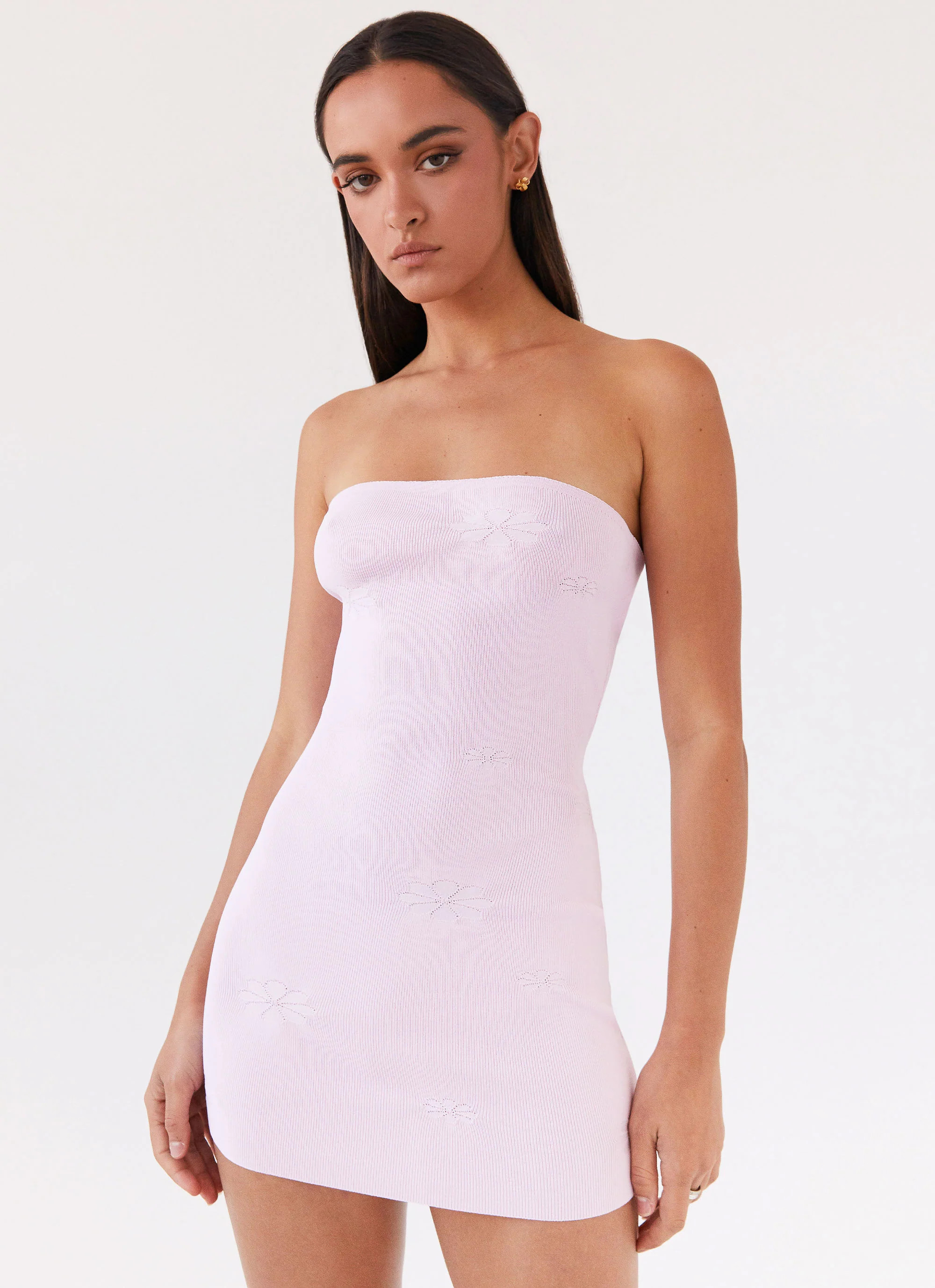 Ashton Strapless Knit Mini Dress - Pink | Peppermayo (Global)