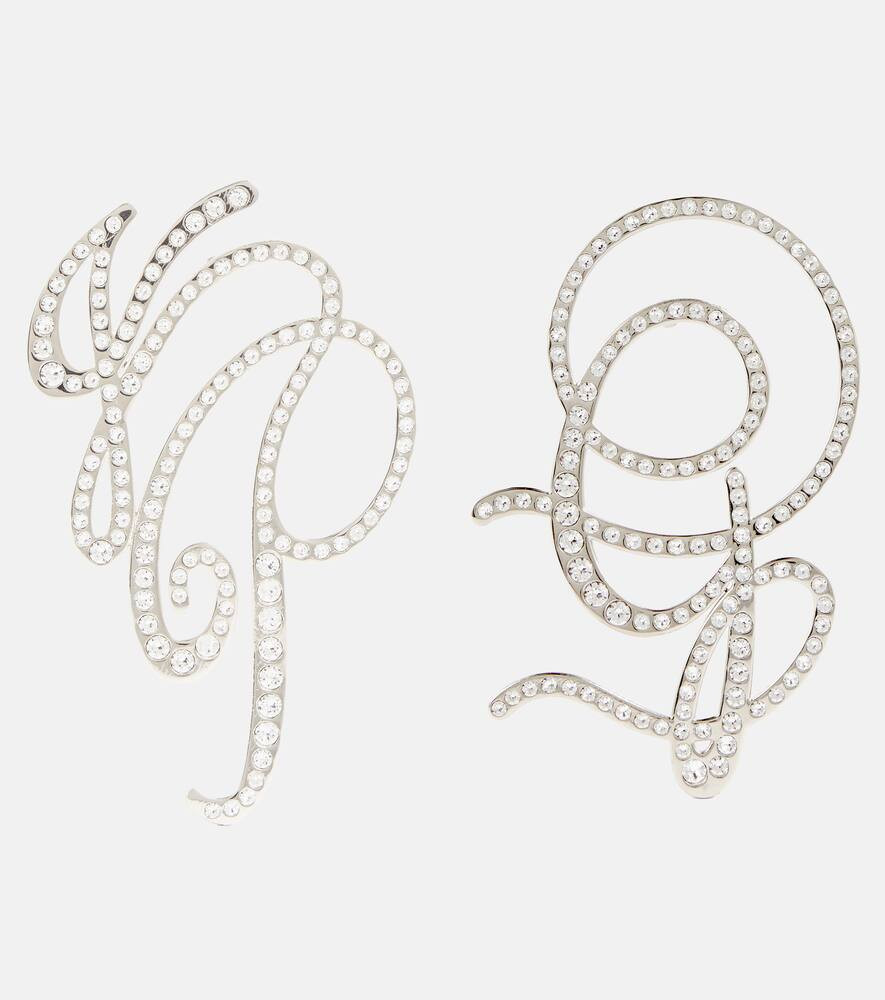 Jean Paul Gaultier Monogram crystal-embellished earrings | Mytheresa (US/CA)