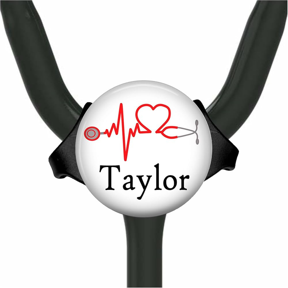 Personalized Stethoscope Tag - 8 Design Colors - Custom Name, Initials, Monogram - Stylish and Pr... | Amazon (US)