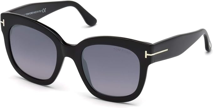 Tom Ford FT0613 Beatrix-02 Geometric Sunglasses for Women + BUNDLE with Designer iWear Eyewear Ca... | Amazon (US)