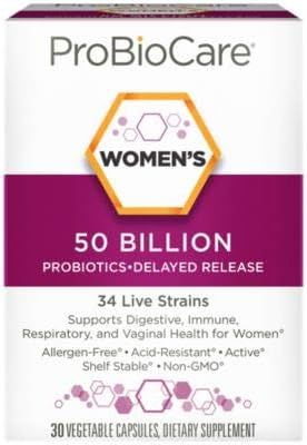 Probiotic for Women - 50 Billion CFUs - Supports Digestive & Vaginal Health (30 Vegetable Capsule... | Amazon (US)