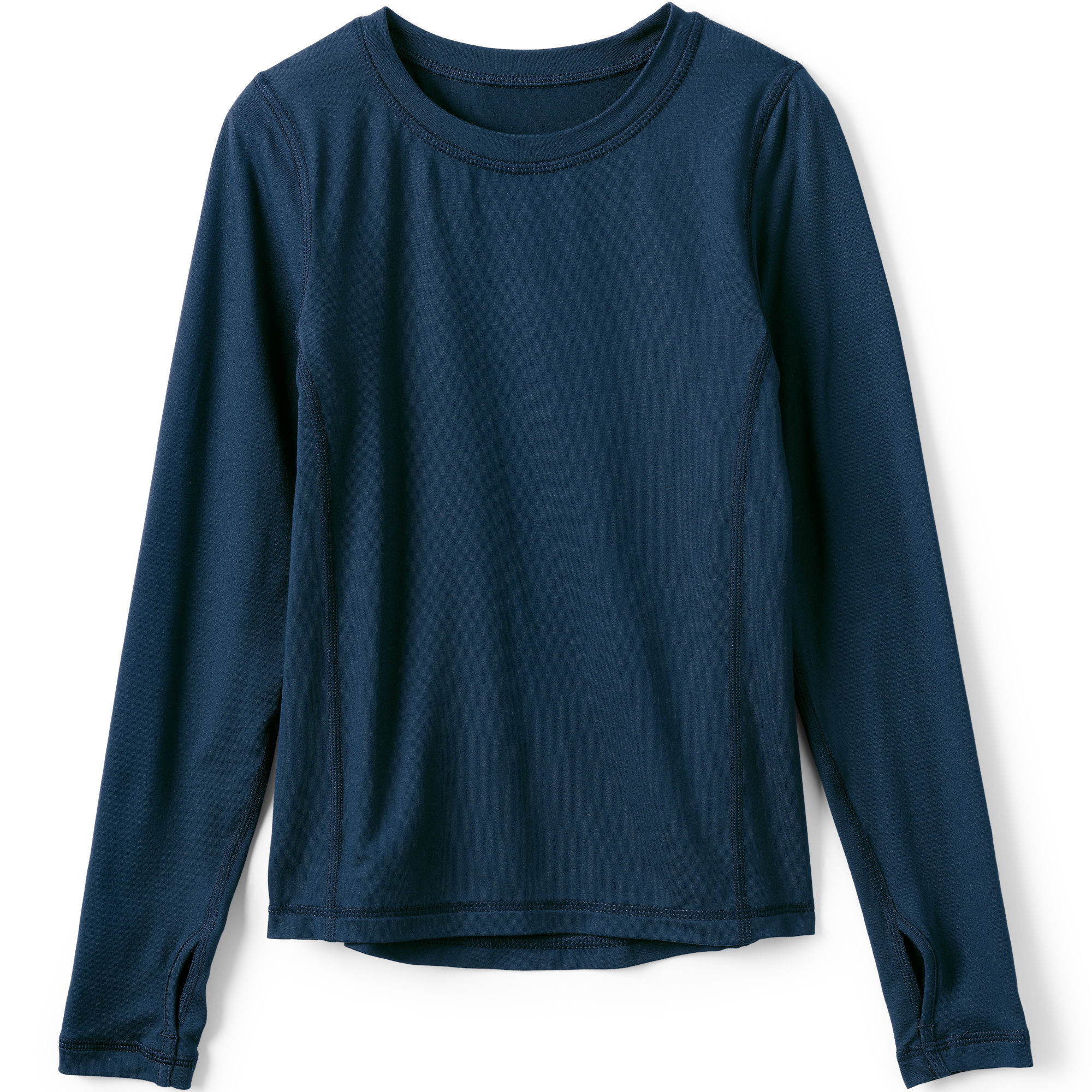 Boys Thermal Base Layer Long Underwear Thermaskin Crew Neck Shirt | Lands' End (US)