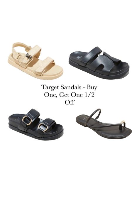 cute sandals for summer - all $30 and under and part of target’s buy one, get one 1/2 off sale!

Target shoes, summer sandals, sale

#LTKfindsunder50 #LTKsalealert #LTKshoecrush
