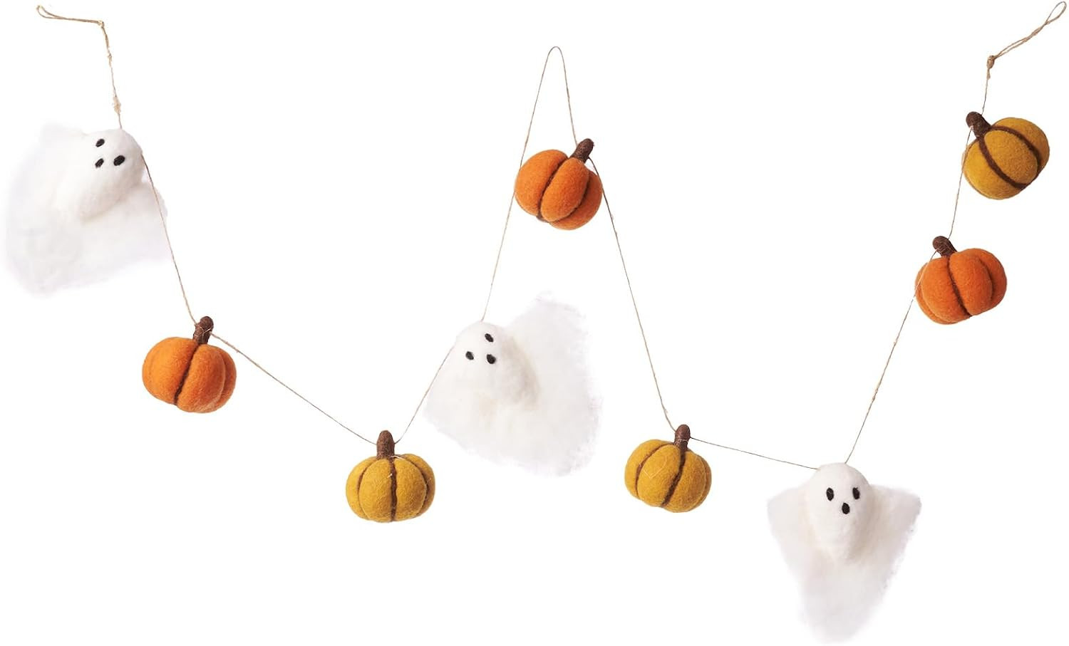 WDS WONDROUS Halloween Felt Garland Fall Decoration, Fall Banner Wool Felt | Amazon (US)