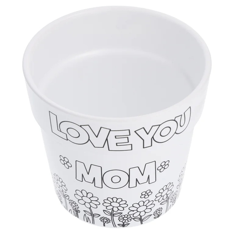 Love You Mom DIY Paint-a-Pot Arts and Crafts Kit, 6 Pieces, Mother's Day by Way To Celebrate - Wa... | Walmart (US)