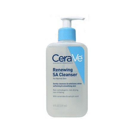 CeraVe Renewing SA Face Cleanser for Normal Skin with Salicylic Acid and Ceramides 8 fl oz. | Walmart (US)