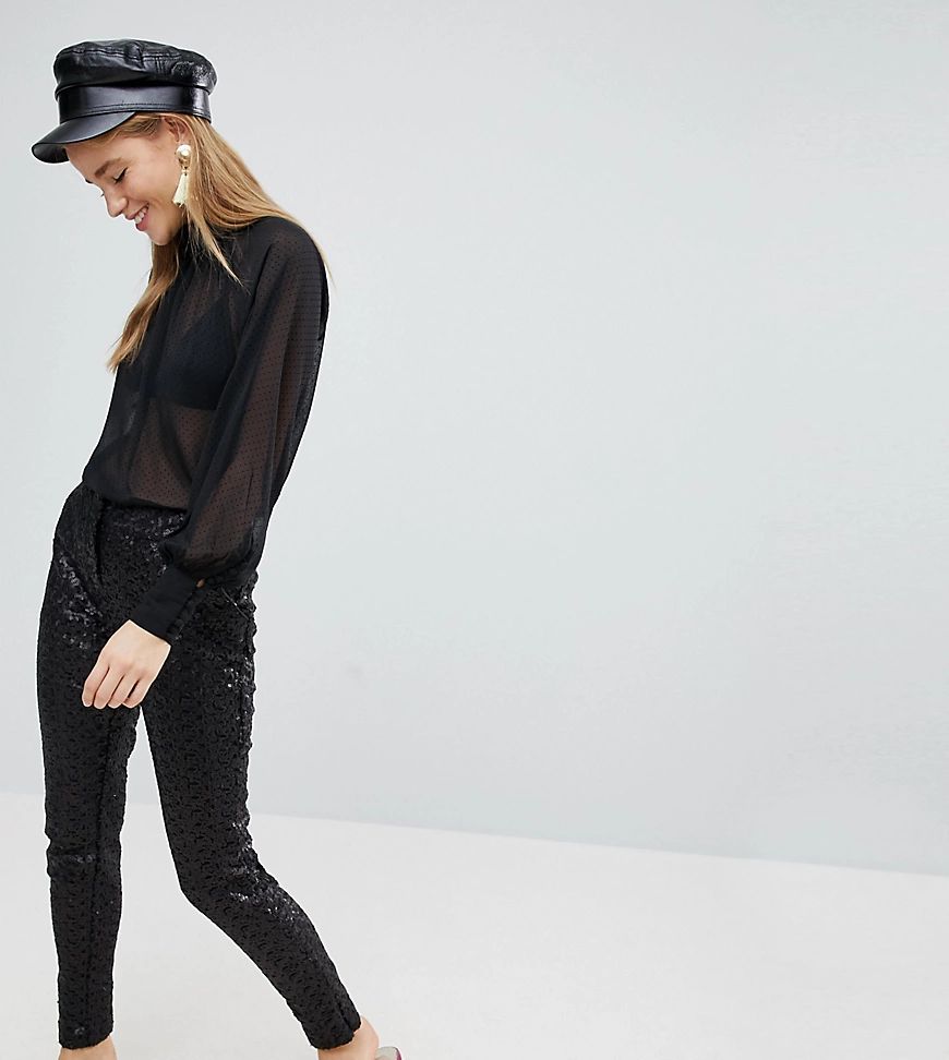 New Look Sequin Pants-Black | ASOS (Global)