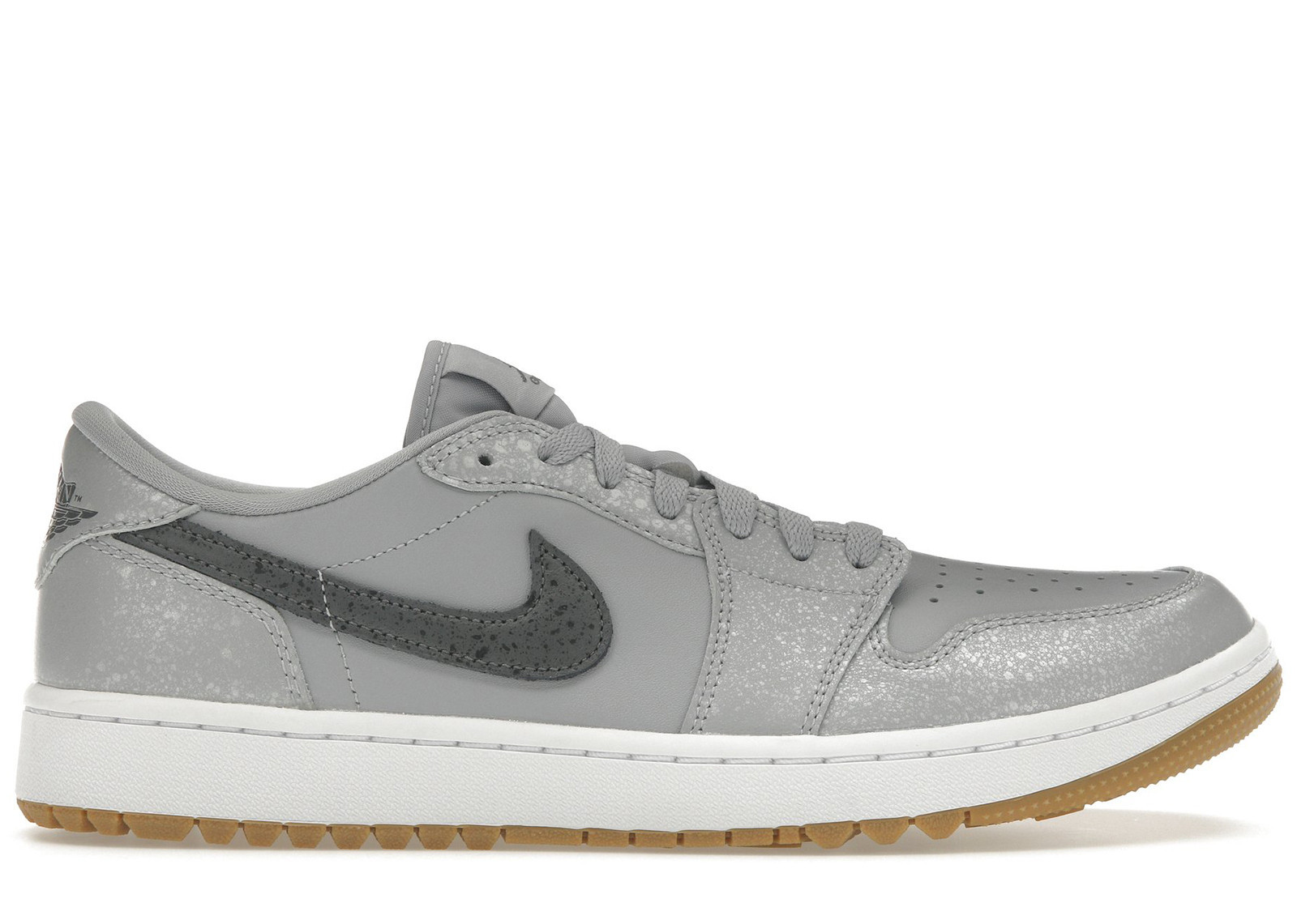 Men's Jordan 1 Retro Low Golf Gum Sneakers in Wolf Grey/Iron Grey/White | StockX