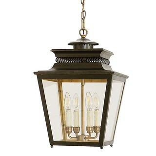 Piedmont 4-Light Lantern with Antique Gold Interior & Brass Accents | Ballard Designs, Inc.