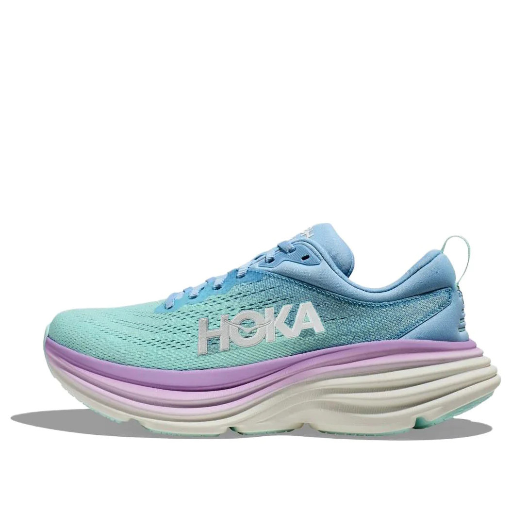 (WMNS) Hoka One One Bondi 8 D Wide 'Airy Blue Sunlit Ocean Purple' | KICKS CREW
