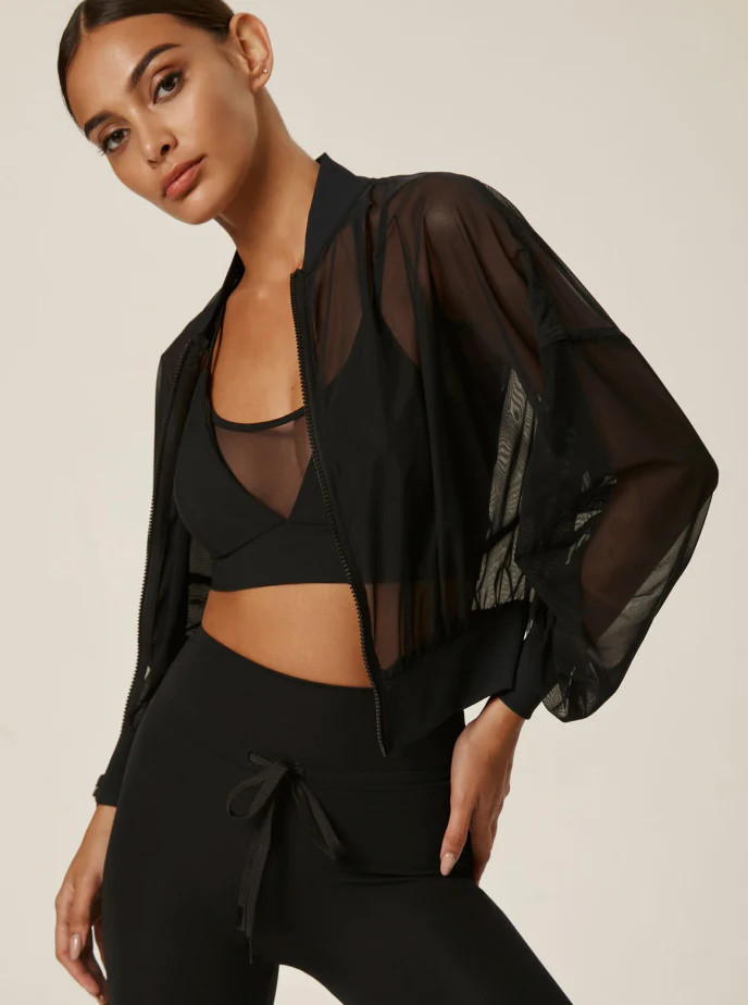 Lanston Mesh Hoodie - Black | SculptHouse