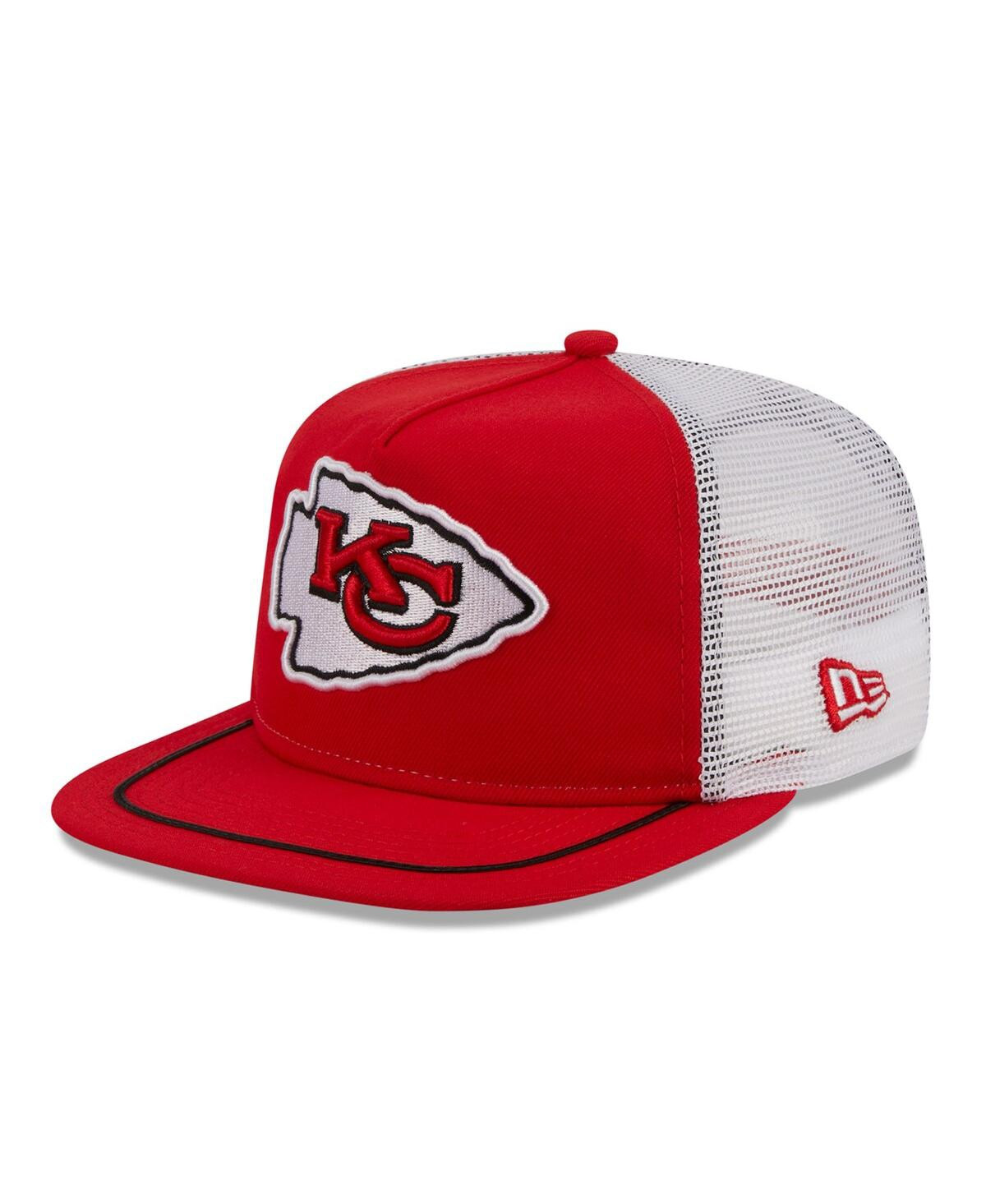 Men's New Era Red, White Kansas City Chiefs Original Classic Golfer Adjustable Hat - Red, White | Macy's