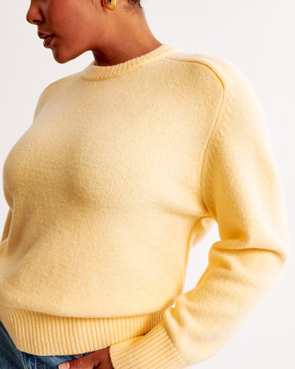 Women's The A&F Madeline Crew Sweater | Women's Clearance | Abercrombie.com | Abercrombie & Fitch (US)