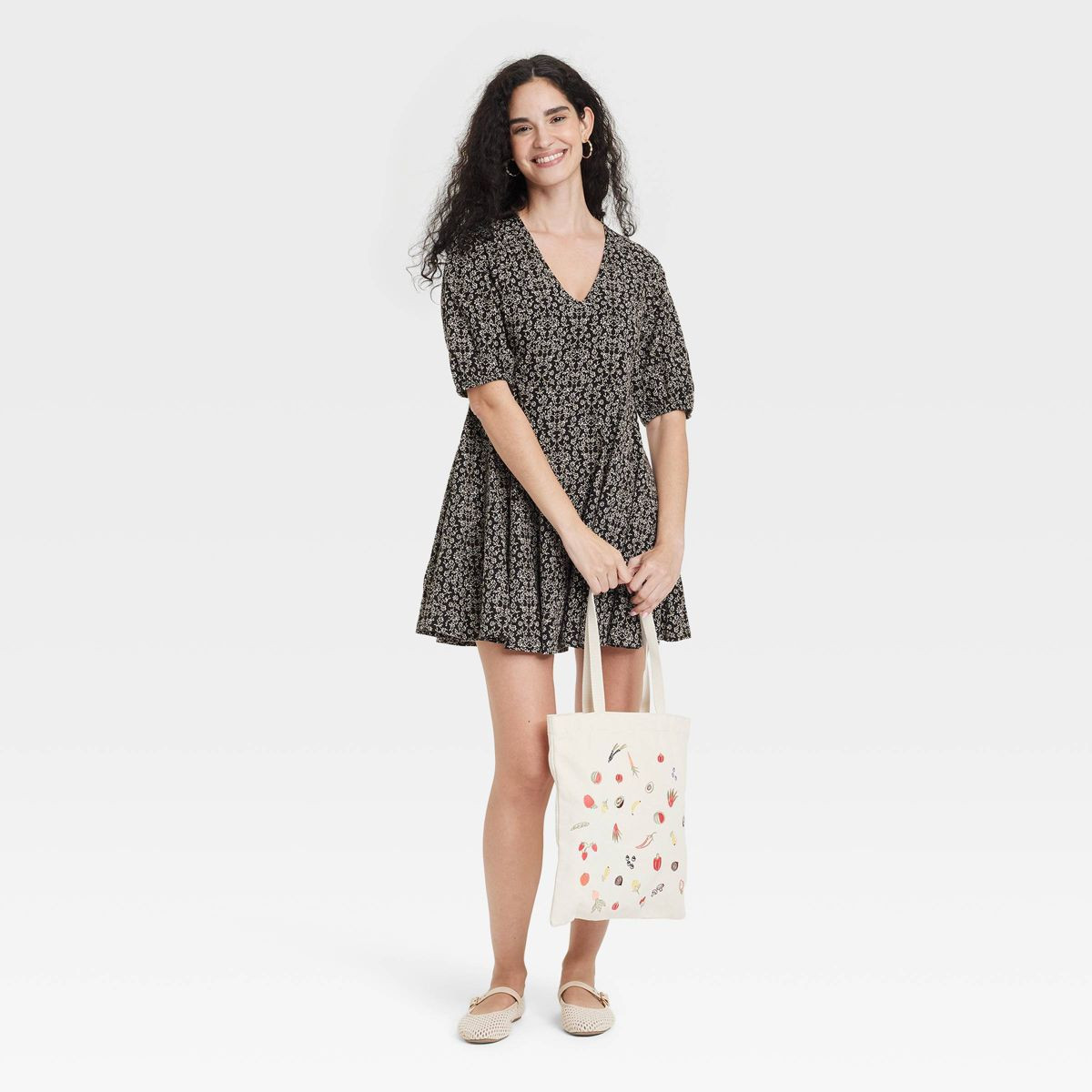 Women's Bell Elbow Sleeve Mini A-Line Dress - Universal Thread™ | Target
