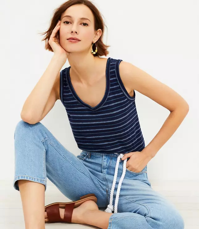 Striped Everyday Tank | LOFT