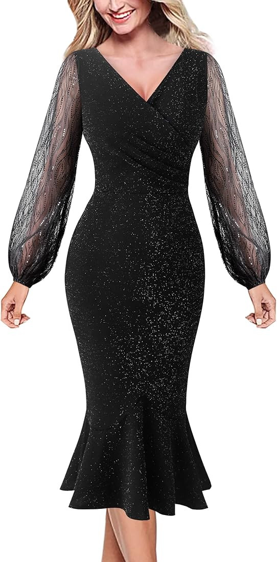 Vintage Retro Cocktail Dress | Amazon (US)