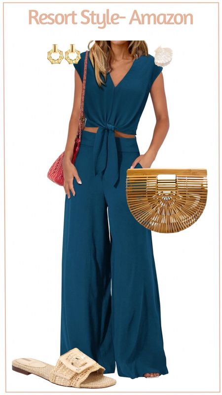This resort style look is all from Amazon and it’s just too good! You could wear the top and bottoms of this set separately too! 

#LTKTravel #LTKStyleTip #LTKFindsUnder50