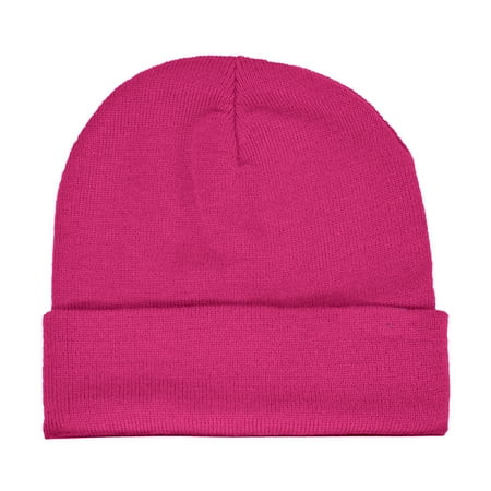 DALIX Cuff Beanie Cap 12"" in Hot Pink | Walmart (US)