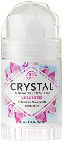 CRYSTAL Deodorant Crystal Body Deodorant Stick, (30003) Unscented 4.25 Ounce | Amazon (US)