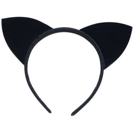 Hair Accessories Cat Ears Halloween Headband For Women Girls Daily One Size Black | Walmart (US)