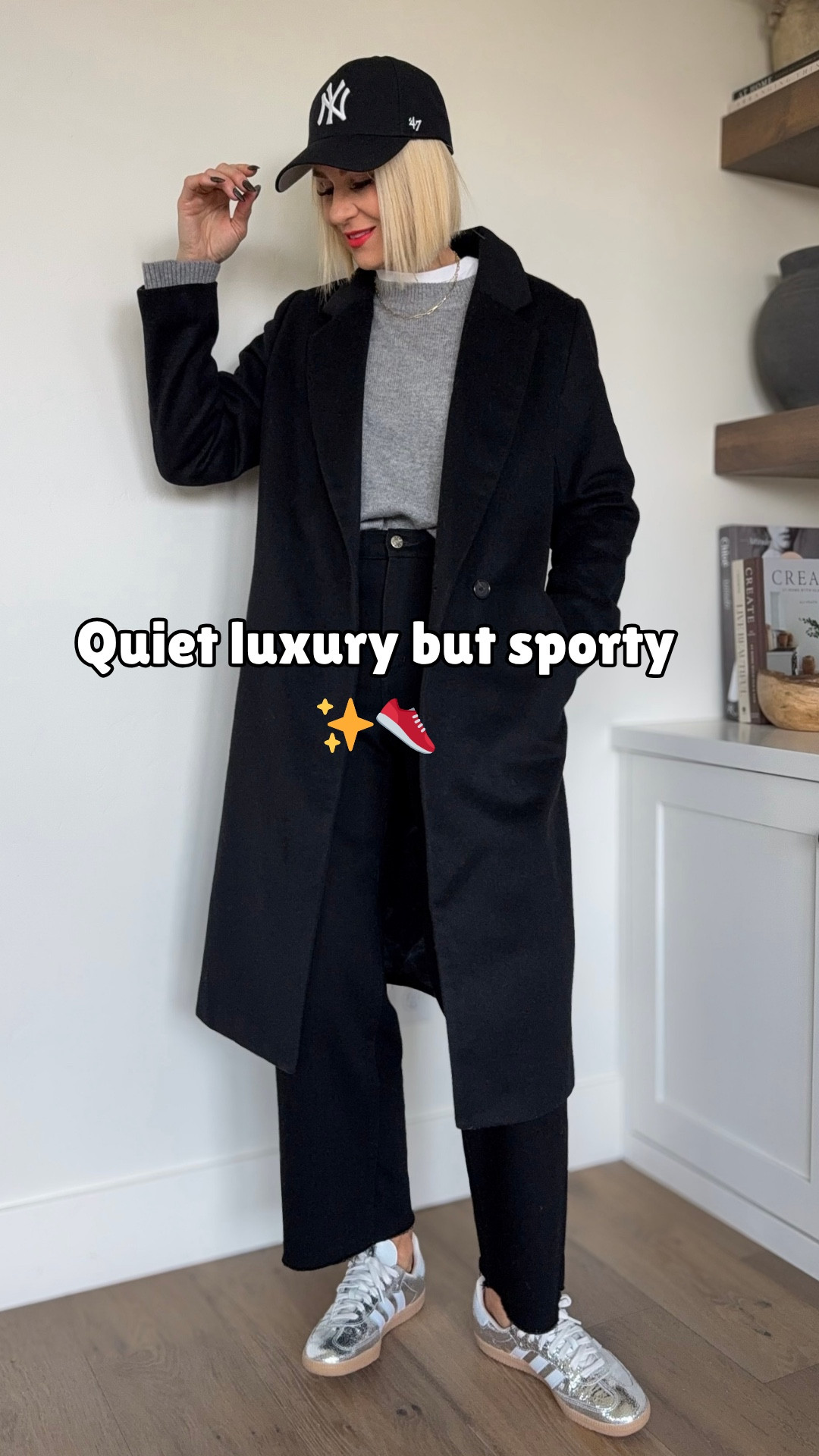 This is the kind of outfit I reach for on repeat. Classic. Comfortable. Effortless.
The kind of items you don’t wear once… you wear them all the time.👏


Sizing~
Everything fits tts, wearing size 27 in jeans — they hold everything in with the perfect amount of stretch. A true black with no distressing.
Size medium in white T-shirt — layers so well under sweaters, and a long black coat that looks good casual or dressed up! 
Go 1/2 size down in adidas . 

#LTKOver40 #LTKActive #LTKHoliday