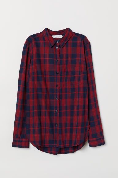 H & M - Plaid Shirt - Red | H&M (US)