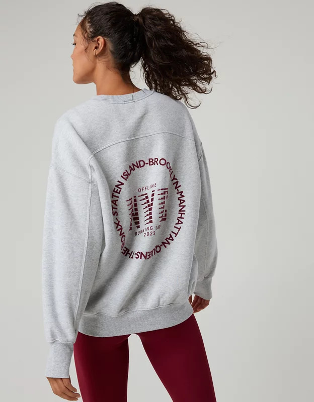 OFFLINE By Aerie Cloud Fleece Oversized Crewneck | Aerie