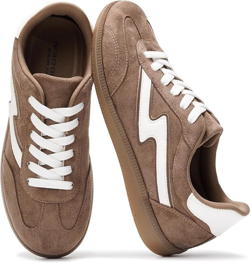 Project Cloud Sneakers for Women - Lace-up Shoes for Women Trendy Women Sneakers, Memory Foam Wom... | Amazon (US)