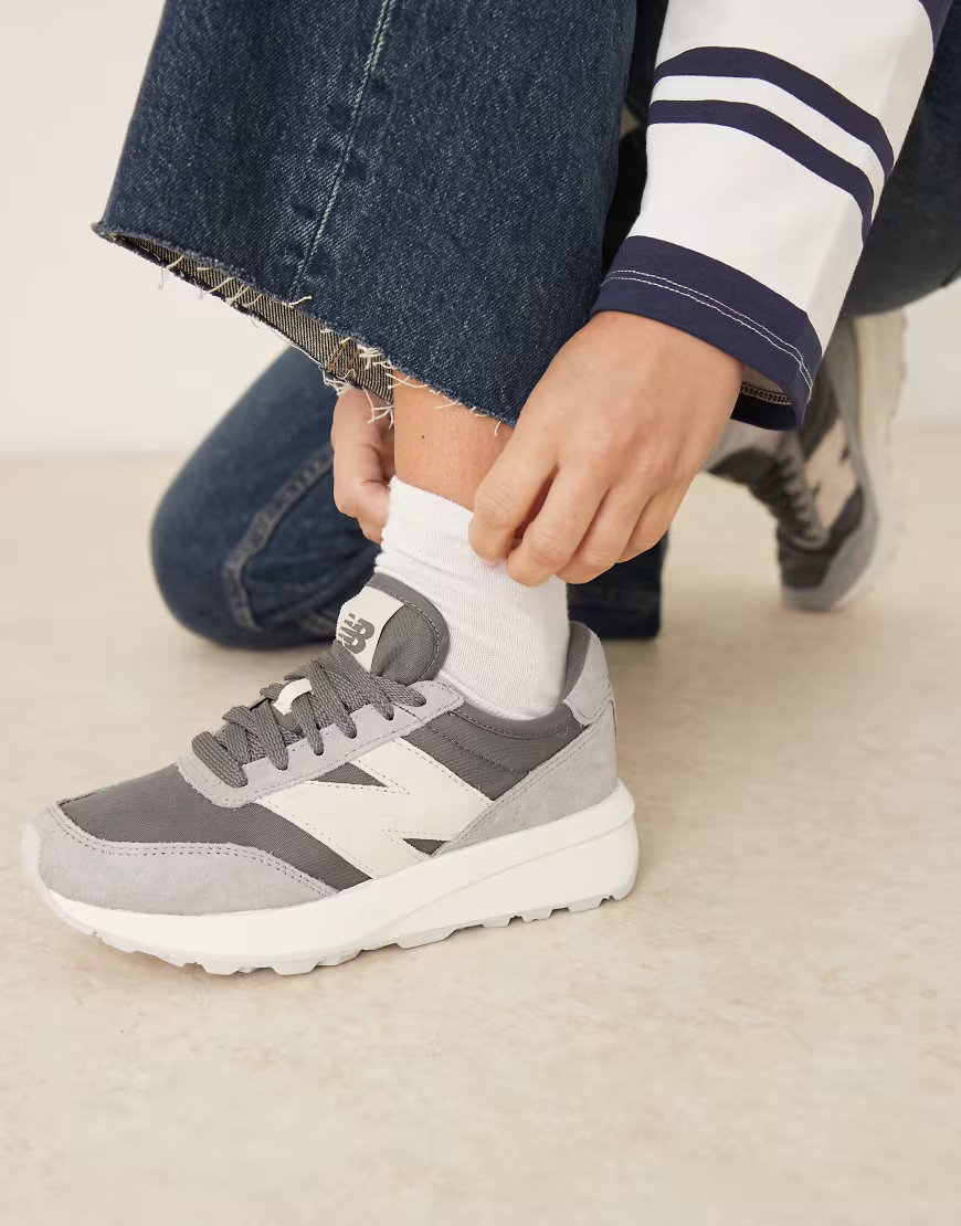 New Balance – 370 – Graue Sneaker-Neutral | ASOS (Global)