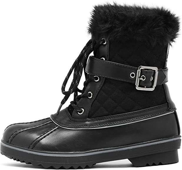 DREAM PAIRS Women's Mid Calf Waterproof Winter Snow Boots | Amazon (US)