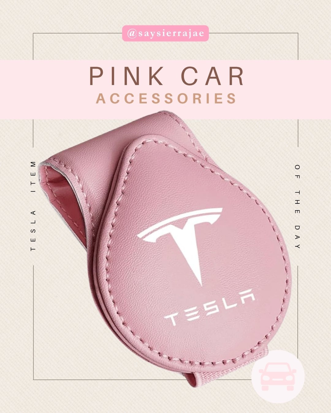 These pink sunglasses holders are a cute way to keep your glasses secure in your Tesla's interior 

 #LTKdayinmylife #LTKvlog #LTKTravel