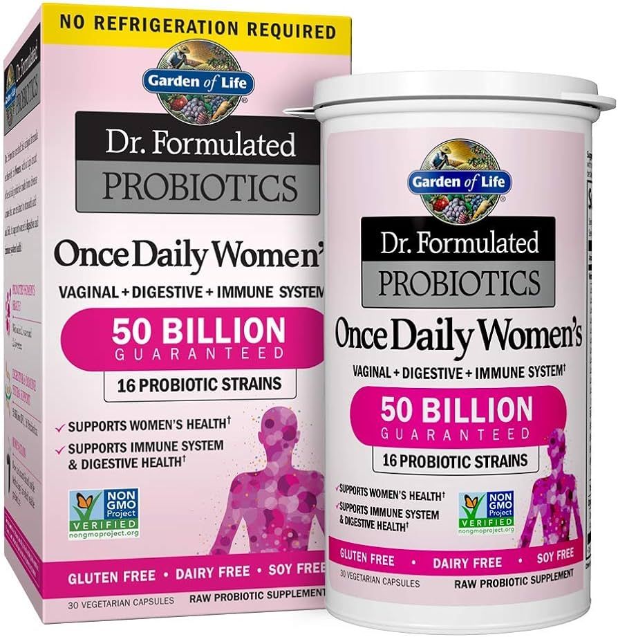 Dr. Formulated Probiotics for Women & Prebiotics, 50 Billion CFU for Women’s Daily Digestive Va... | Amazon (US)