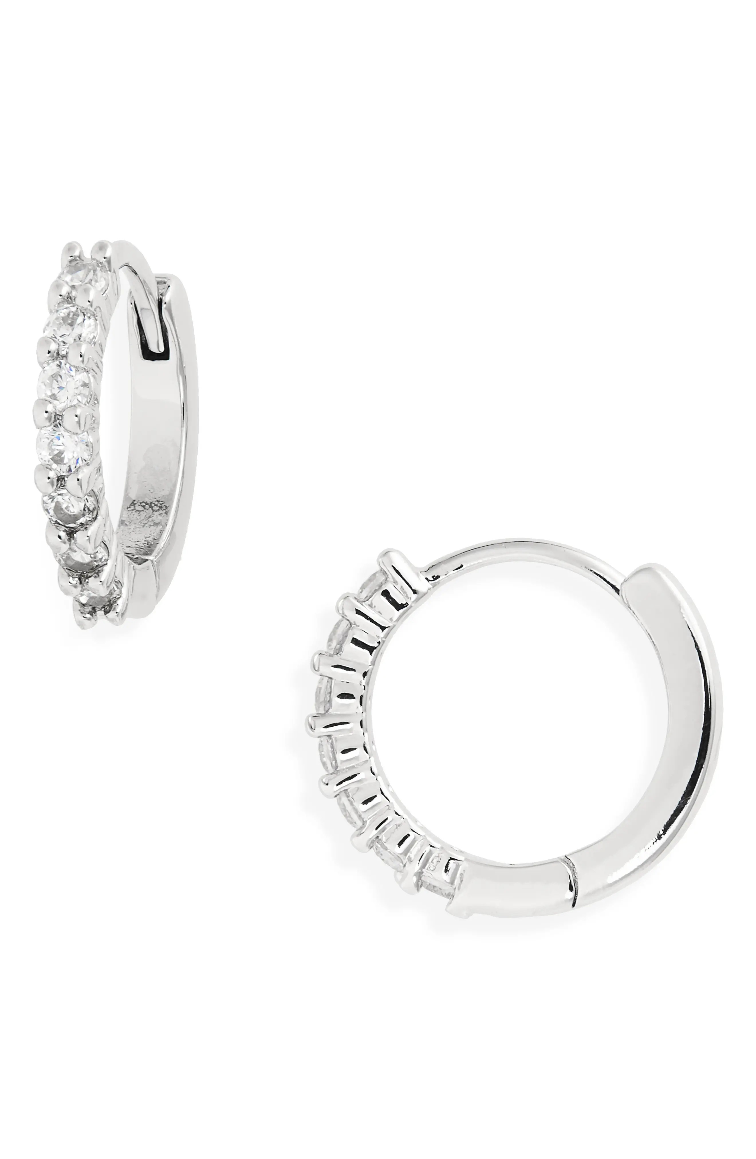 Nordstrom Crystal Huggie Hoop Earrings (Women) | Nordstrom | Nordstrom