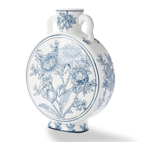Magclay Blue and White Vase for Home Decor, Chinoiserie Vase Decor, Ceramic Large Vases, Flowers and Branches | Amazon (US)