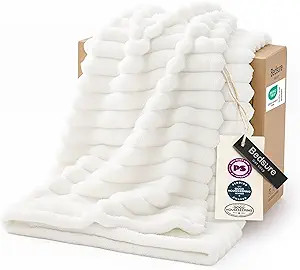 Bedsure GentleSoft White Throw Blanket for Couch - Cozy Soft Blankets for Women, Cute Small Fleec... | Amazon (US)