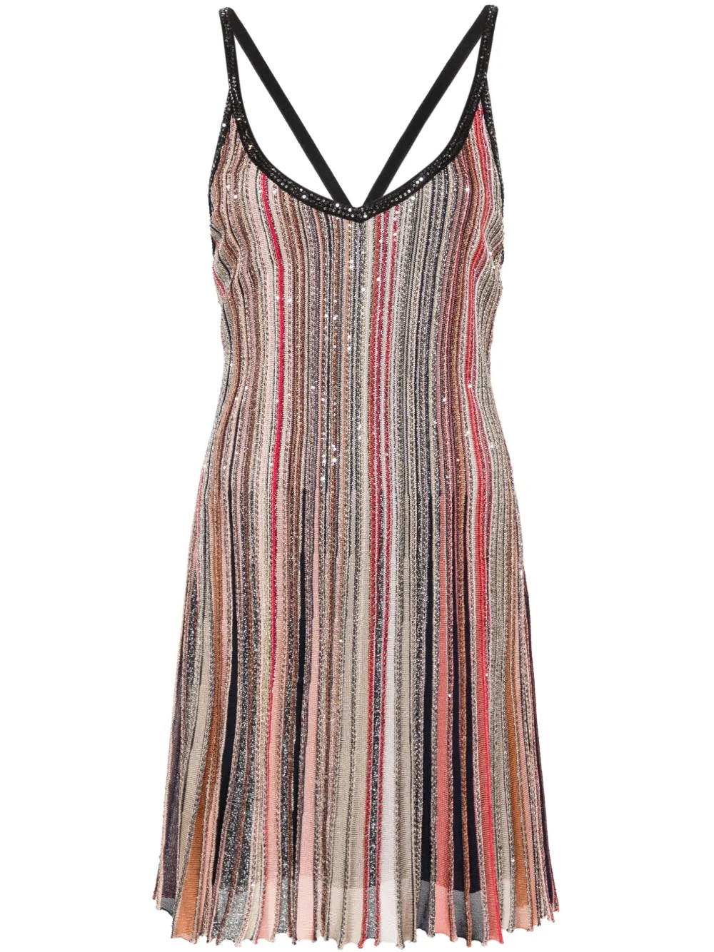 Missoni sequin-embellished ribbed-knit Minidress - Farfetch | Farfetch Global