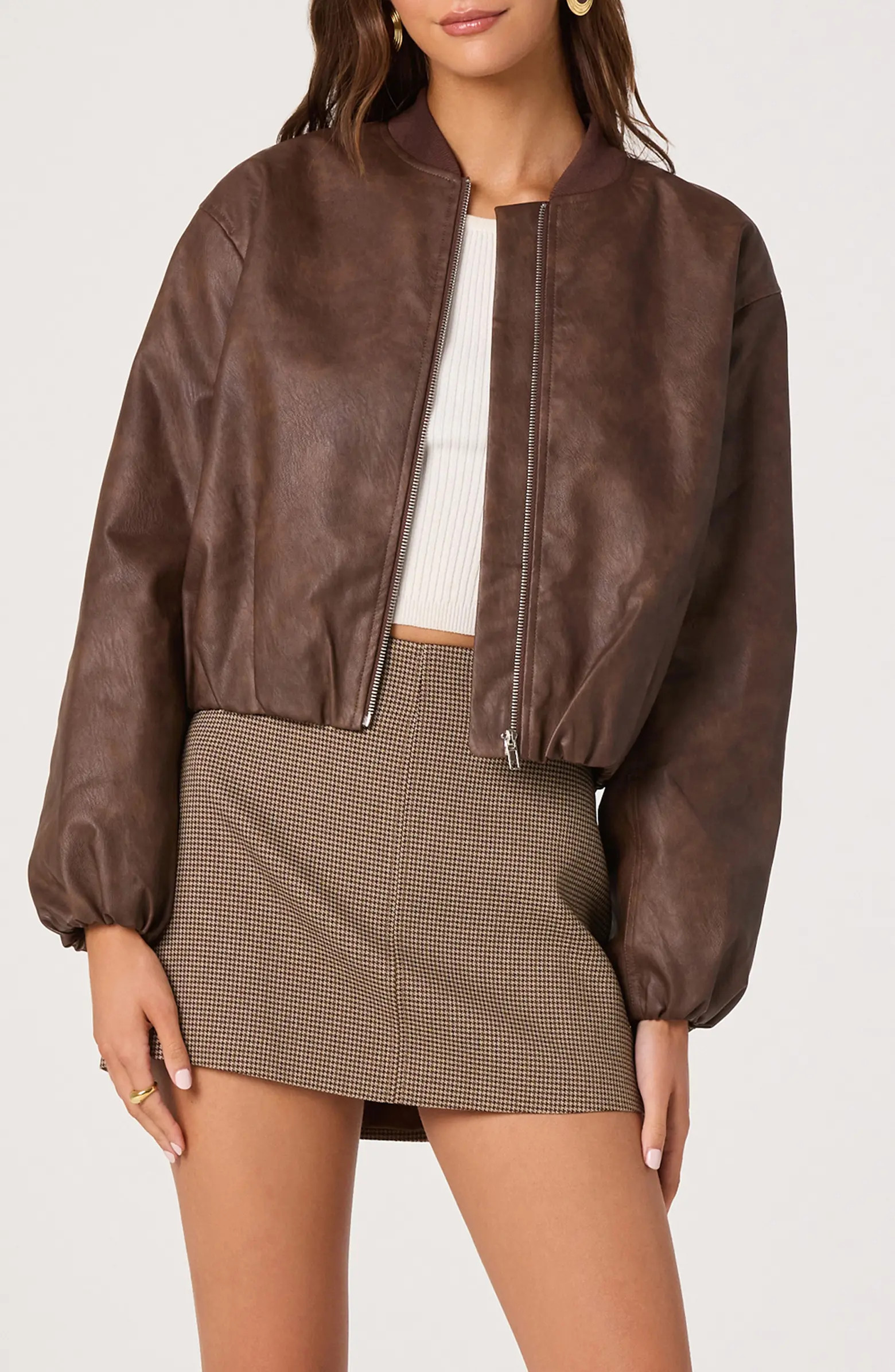 Faux Leather Bomber Jacket | Nordstrom
