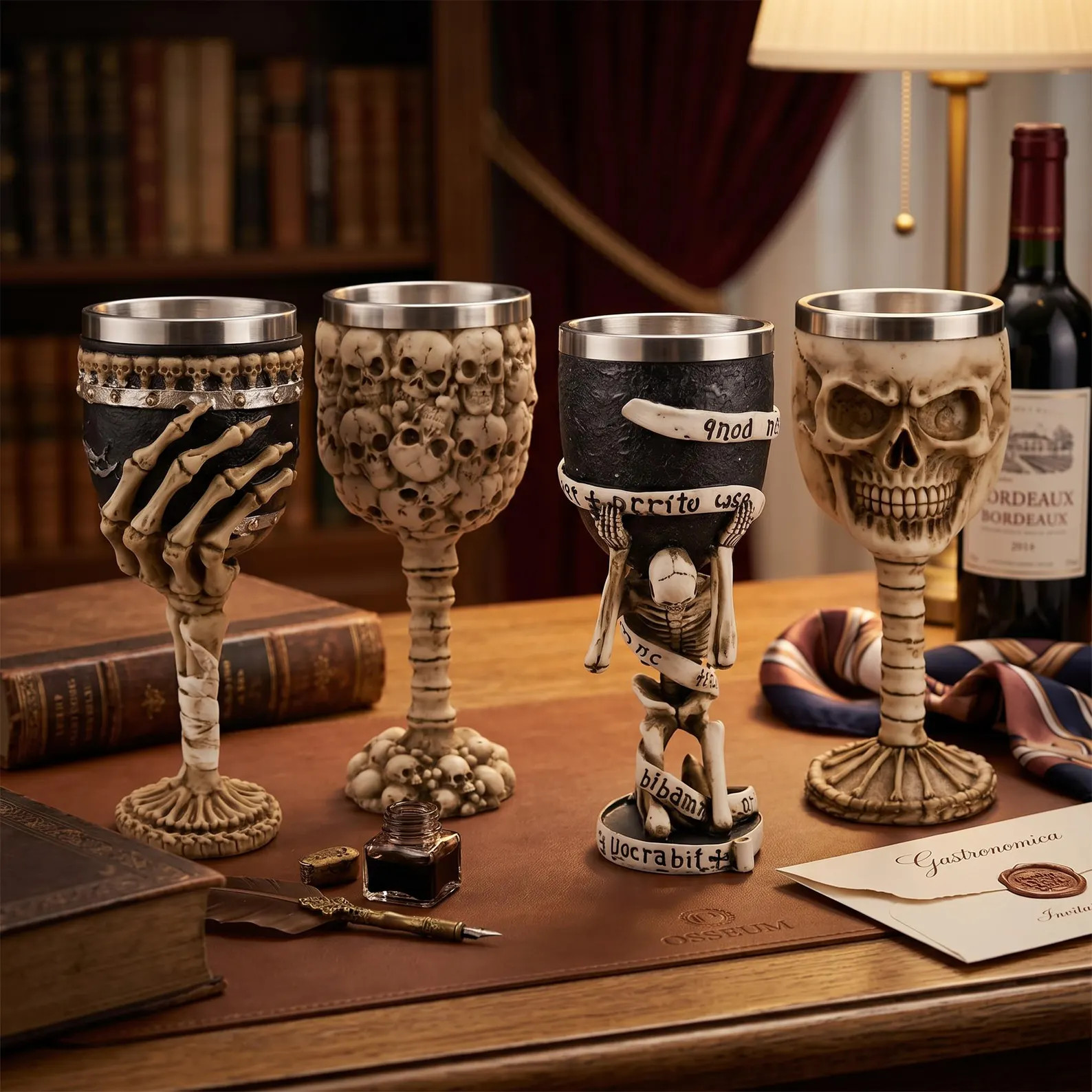 Skull Goblet Gothic Stainless Steel Chalice Halloween Wine Cup Gothic Gift | Etsy (Global)