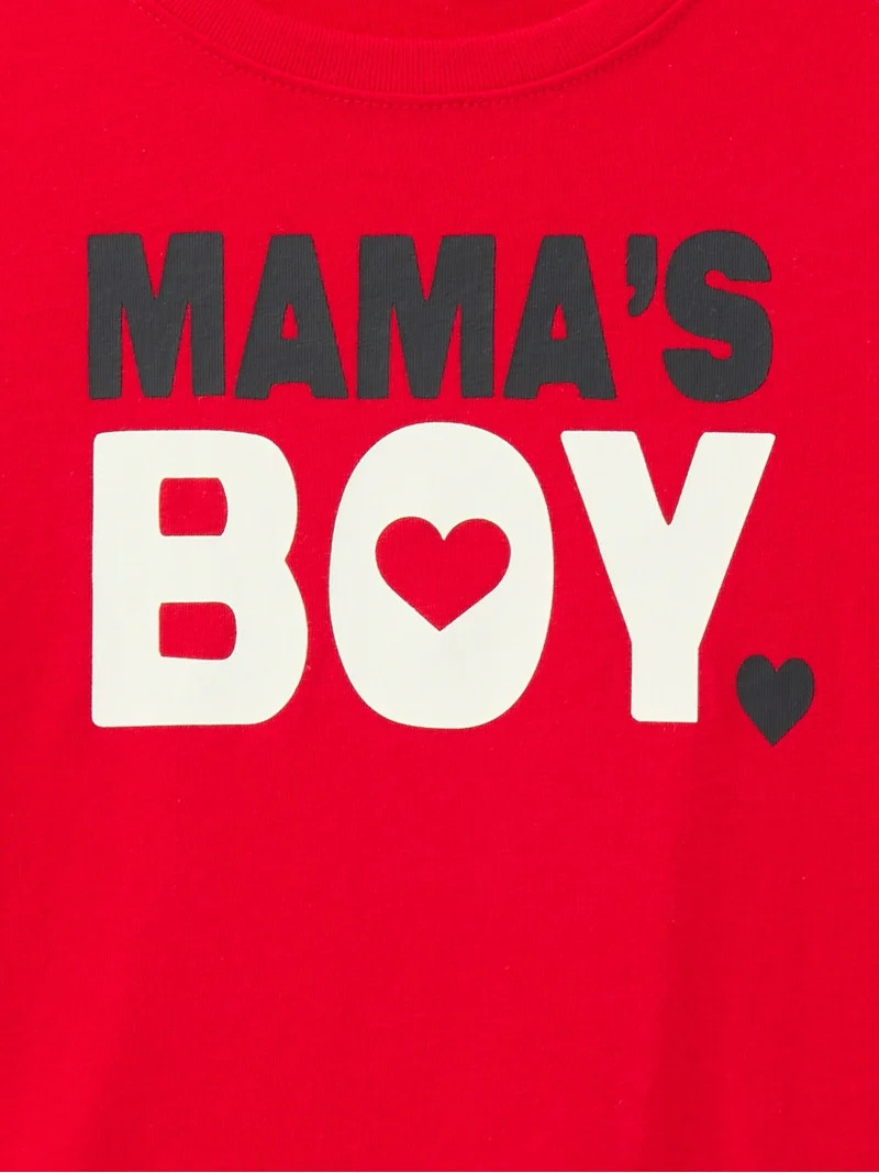 Valentine’s Day Toddler Boys Short Sleeve T-Shirt from Way to Celebrate, Sizes 12M-5T | Walmart (US)