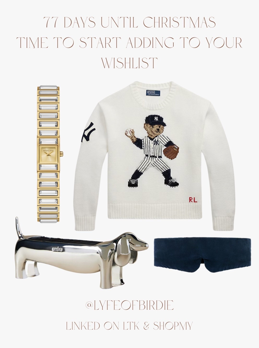 This sweater + this watch + this ring holder + this sleeping mask = SO CHIC AND A NEED! I just want every single thing I put on my gift guides, especially this one! Grab your favs now before they’re gone! Happy Shopping💌

Also found on my ShopMy! @Lyfeofbirdie

https://shopmy.us/lyfeofbirdie
