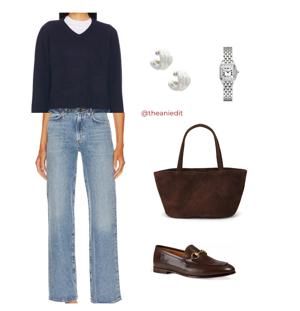The perfect outfit recipe for Spring! Jeans, cashmere and loafers...  

 #LTKSeasonal #LTKPetite #LTKStyleTip