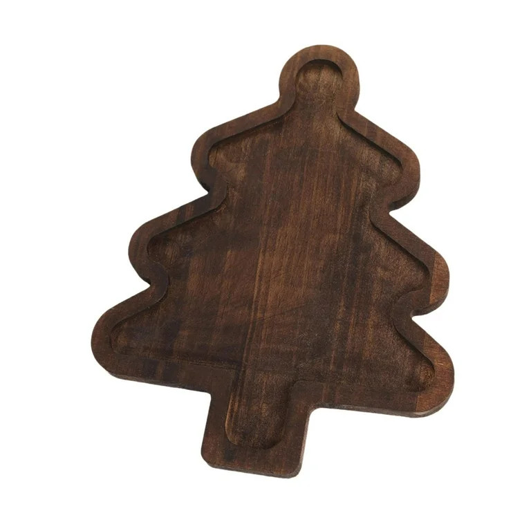 HOMYL Christmas Serving Tray Holiday Decorative Plate for Fruit Biscuits Appetizer Christmas Tree | Walmart (US)