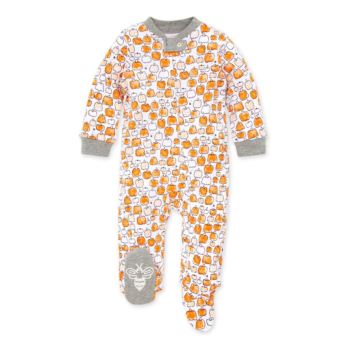 Pumpkin Patch Organic Baby Loose Fit Footed Halloween Pajamas | Burts Bees Baby