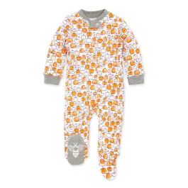 Pumpkin Patch Organic Baby Loose Fit Footed Halloween Pajamas | Burts Bees Baby