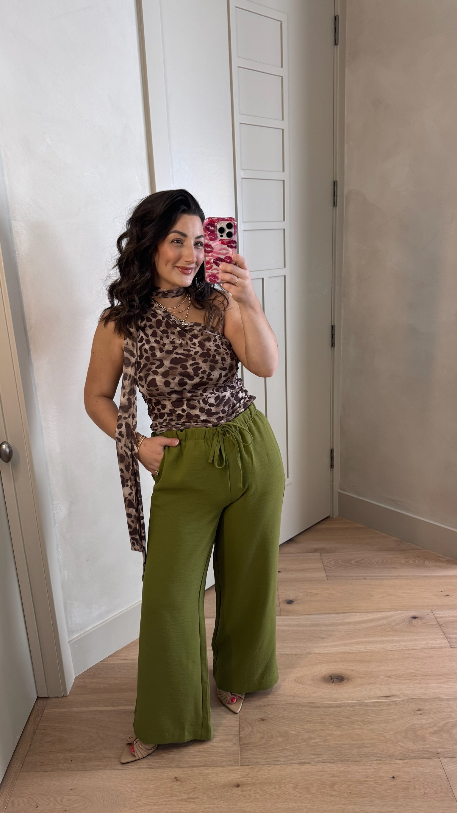 Birthday, dinner, or date night outfit! 

Wrinkle free pants size medium 27.5" inseam and leopard top size medium 

5'0" 140lbs
Petite friendly

#LTKdayinmylife #LTKootd #LTKPetite