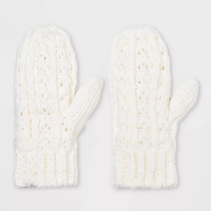 Women's Hand Knit Lined Mittens - Universal Thread™ | Target